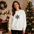 thumbnail image 6 of Yteetum Couples Matching Christmas Sweatshirts Oversized Crewneck Christmas Pullover Hoodless Sweatshirts Mens Womens Round Neck Xmas Graphic Print Loose Fits Long Sleeve Sweatshirts Christmas Gifts, 6 of 9