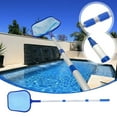 ZAROYEAX Pool and Telescopic Mesh Cleaners New Rake Pole Leaf Spa Net Skimmers Swimming Tool
