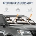 thumbnail image 4 of Disketp 2 Piece Bull Skull On The Us Flag Pattern Windshield Sunshades,Folding Windshield Sun Shade For Car Suv Trucks Sedan,Blocks Uv Rays Sun Visor Protector-Small, 4 of 7