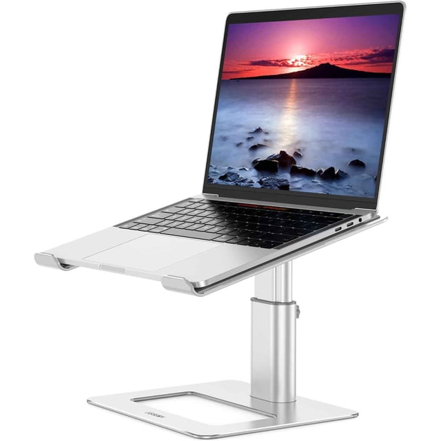 Soporte de Aluminio para Laptop, ergonómico, Ajustable, Soporte Elevador para computadora Compatible con Air, Pro, DELL, HP, Lenovo más portátiles