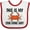 White and Red, variant on Inktastic This is My Crab Eating Shirt Boys or Girls Baby Bib