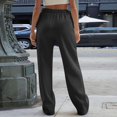 thumbnail image 6 of Wide Leg Sweatpants Women High Waisted Drawstring Baggy Joggers with Pockets Outdoor Athletic Lounge Pants​ Soft Cozy Workout Hiking Sweat Pants Women Lightweight Jogging Vacation Homewear, 6 of 6