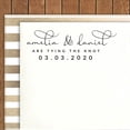 thumbnail image 2 of Printtoo Personalized Black Self Inking Tying The Knot Stamp Custom Wedding Favor Rubber Stamper-68 x 30 mm, 2 of 6