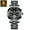 All black, variant on Automatic Watch for Men Stainless Steel Waterproof Tourbillon Watch with Luminous Calendar