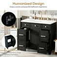 thumbnail image 3 of 36" Bathroom Vanity Cabinet with Sink Countertop Set, Black, Single Sink, Shaker Cabinet with Soft Close Doors and 3 Drawers, Ample Storage Space, 3 of 9