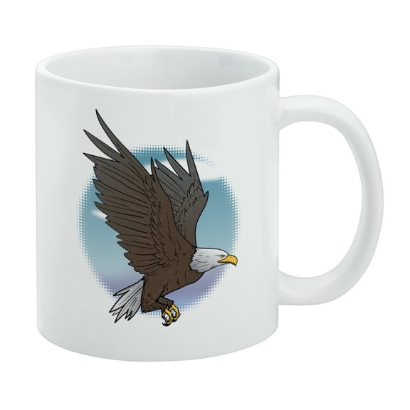 Bald Eagle Flying White Mug