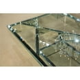 thumbnail image 4 of Michael Amini Montreal Rectangular Mirrored Geometric Cocktail Table, 4 of 7