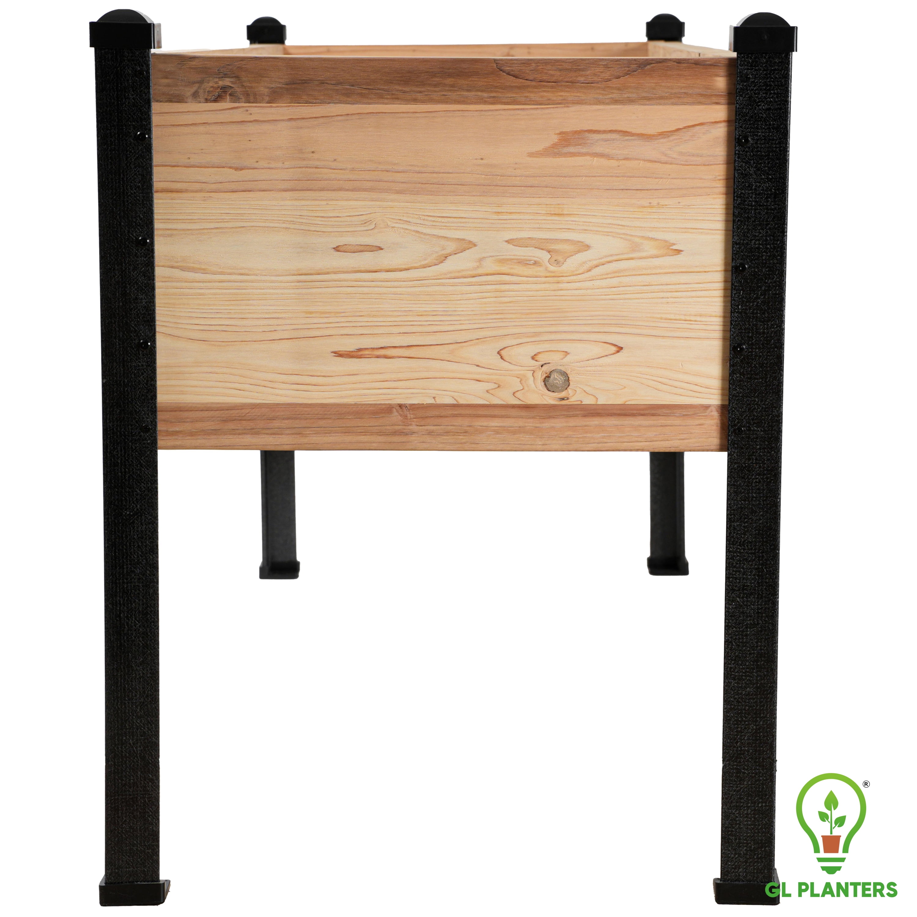 Raised Cedar Garden Planter, Elevated Planter 72"x24"- 30" Height