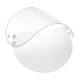 thumbnail image 3 of Sombrero impermeable, gorro desmontable, impermeable, protector, impermeable, transparente. Blanco, 3 of 9