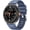 Blue, variant on Leather with Silicone Strap Compatible with Samsung Galaxy Watch 8 Classic 46mm Bands, No Gap Leather Strap Replacement Wear-resistant breathable for Galaxy Watch 8 40mm 44mm Women Men
