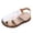 White, variant on Krdevn Toddler Kids' Closed-Toe Sandals Adjustable Hook Loop Strap Soft Breathable Summer Casual Walking Shoes,Sizes 2-2.5 Years