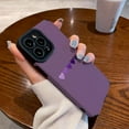 thumbnail image 5 of Love Heart Purple Trendy Simple Design Personalized Silicone Case Compatible with iPhone Case (iPhone 11), 5 of 6
