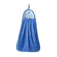 thumbnail image 2 of VBXOAE High Density Velvet Absorbent Kitchen Hand Towel Thickened Dishwashing Rags Soft Skin Friendly Hanging Bathroom Hand Wipe Convenient Storage Fashionable Cartoon Design Suit Home Use, 2 of 6