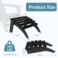 thumbnail image 3 of FOOWIN Folding Adirondack Ottomans Set of 4 for Adirondack Chair, Black, 3 of 6