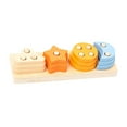 thumbnail image 3 of Juguetes Montessori, clasificador de formas, apilador de colores, juguetes de madera para clasificar y apilar. Rectángulo, 3 of 9