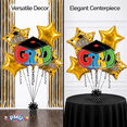 thumbnail image 5 of PMU Congrats Grad Cap Balloon Bouquet | Graduation Decoration Mylar Balloons | Graduation Balloons Class of 2024 Decor | Celebrate Success with Vibrant Graduation Balloons | Gold (5/Pkg) Pkg/1, 5 of 7