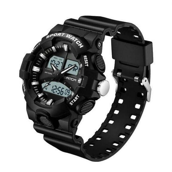 Explojoy Men's Luxury Military Sports Watch – Waterproof Shock-Resistant Quartz Wristwatch with Tactical Design & LED Display