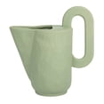 thumbnail image 4 of Bloomingville Decorative Stoneware Pitcher vase with Handle and Sand Finish, Mint Green, 4 of 7