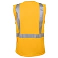 thumbnail image 2 of 10-Pack of Cordova V420-4XL Cor-Brite Type R, Class II, Orange Birdseye Mesh T-Shirt, Sleeveless, Chest Pocket, 2-Inch Silver Reflective Tape, 4X-Large, 2 of 5