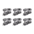 thumbnail image 1 of Uxcell 6Pack #35 Cadena de Rodillo de Enlace Offset de Media, Enlaces Divididos de Acero al Carbono para Cadena 06C, 1 of 6