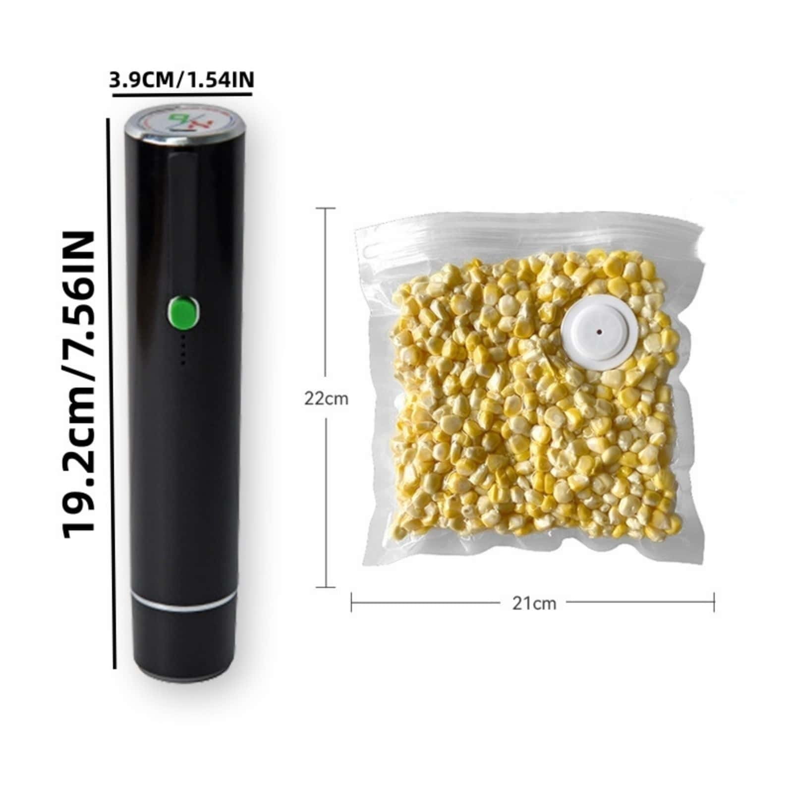 ZZERHUOO Household Handheld Mini Vacuum Sealer Food Preservation Compression Vacuum Sealer Portable Storage Vacuum Machine Vacuum Sealer Bags for Food Weft Sealer for Weave Freezer Wrap Sealer