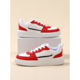 thumbnail image 4 of Ladies' Lace-up Casual Sports Sneakers, White Lightweight Street Fashionable And Simple Skateboard Shoes For Women, 4 of 4