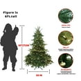 thumbnail image 3 of GVN Christmas Tree, Modern Christmas Tree,6FT Christmas Tree with 1763 Tips, 500 Warm White Lights and Metal Stand, 3 of 4