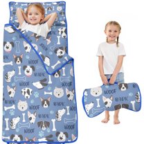 Dog with Woof and Bark Toddler Nap Mats for Kids Preschool,Sleeping Mat Bag or Kids,Toddler Sleeping Bag,Toddler Nap Mat or Daycare