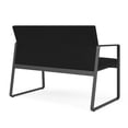 thumbnail image 5 of Gansett Reception Waiting Room Healthcare Loveseat / Charcoal Steel / Black, 5 of 5