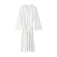 thumbnail image 2 of Kureaily Men's Solid Color Autumn Lightweight Couples' Knee Length Absorbent Bathrobe Bathrobe Sleepwear T-Shirt Pajama Set, 2 of 6
