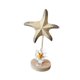 thumbnail image 1 of Figura decorativa de estrella de mar de madera, colección de figuras de estrella de mar, adorno de mesa para dormitorio Amarillo desgastado, 1 of 9