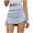 Blue, variant on TMOYZQ Women's High Waisted Skirt Ribbed Side Drawstring Ruched Stretchy Mini Pencil Bodycon Short Skirt Bathing Suit Bottoms