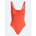 thumbnail image 5 of Free Assembly Women's and Women's Plus Cinched Neck One Piece Swimsuit, Sizes XS-3X, 5 of 5