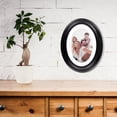 thumbnail image 5 of HLONK Black Classic Oval Wood Picture Frame for Photo Wall Decoration 7 Inch, 5 of 5