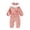 ZC-Red, variant on Zanarzt Baby Bodysuits Organic Cotton Girls Romper Solid Clothes Boys Baby Headband 2PCS Ribbed Jumpsuit Footed Boys Romper Pink,6-12 Months