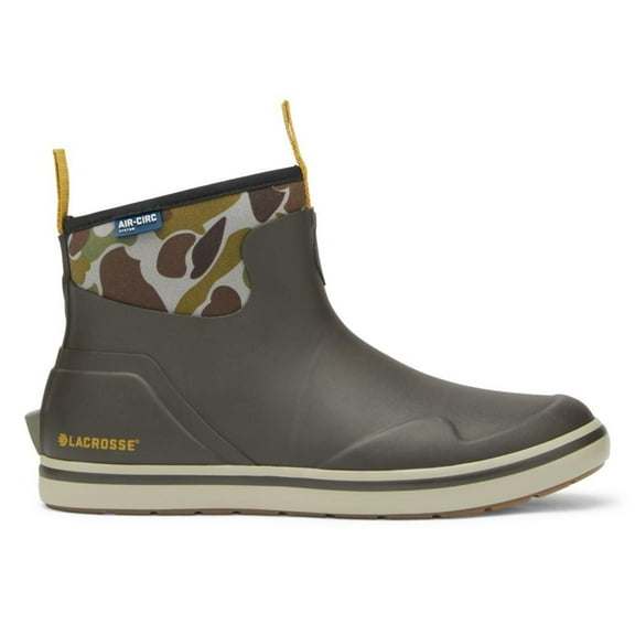 Lacrosse Men's Alpha Deck Boot Black Olive/Camo Size 13