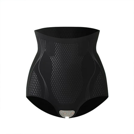 Tao Tao Womens Shapewear Smoothing Solid Butt Lifting Panties Comfortable Breathable Plus Size Shapewear Tummy Control Waist Hip Body Underwear Black 2XL