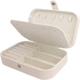 thumbnail image 1 of Jewelry box 16x11x5 cm PU leather White, 1 of 5