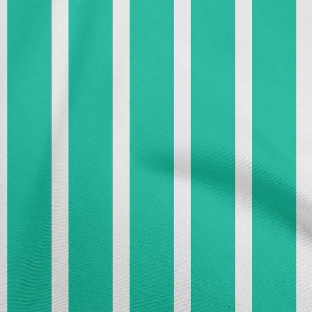 oneOone Rayonne Vert Mer Tissu Rayures Matière de Robe Tissu Imprimé Tissu au Mètre 56 Pouces de Large