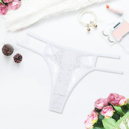 

Gubotare Women S Panties Sexy Women Sexy Low Waist Thin G String Underwear Comfortable Lingerie White XL