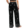 thumbnail image 5 of OmicGot Women's Casual Boho Palazzo Pants for Women Wide Leg Pants m-2xl, 5 of 10
