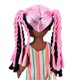 thumbnail image 2 of 14 Inch Black Skin Girl Doll Colorful Striped Clothes Exquisite Lovely Doll Birthday Gift for Children, 2 of 3