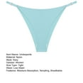 thumbnail image 4 of huanledash Women Panties Triangle Shape Solid Color Soft Low Waist Intimate Anti-septic Adjustable Straps Seamless Stretchy G-string for Inner Wear, 4 of 7