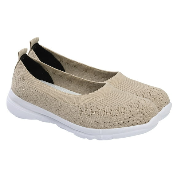 LABSERRON 1 Pair Woven Shoes Women Casual Mesh Breathable Lightweight .63In