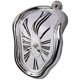 thumbnail image 1 of Reloj derretido, reloj derretido para decoración del hogar, estante de oficina, mesa de escritorio, regalo creativo divertido, plata Roma, 1 of 5