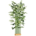 thumbnail image 1 of HOMCOM 5ft Tall Artificial Bamboo Tree, Fake Bamboo Plant for Home Decor, 1 of 10