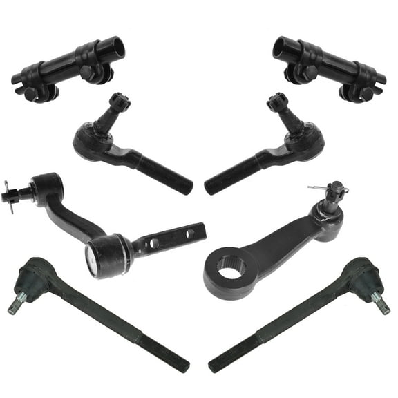 Front Tie Rod End Adjuster Idler Pitman Arm Steering Kit Set 8pc for S10 S15 4WD 4 Wheel Drive Fits select: 1985-1998 CHEVROLET S TRUCK, 1985-1998 CHEVROLET BLAZER