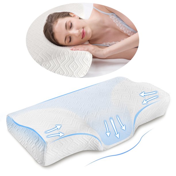 POWER OF NATURE Memory Foam Neck Pillow Cervical Pillow Orthopedic
