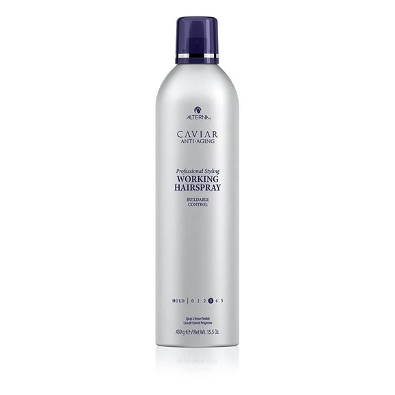 Alterna Caviar Anti-Aging Professional Styling Working Hair Spray , Ultra-dry, Brushable , Helps Control Frizz & Adds Shine , Sulfate Free 15.5 Fl Oz (Pack of 1)