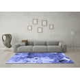 thumbnail image 3 of Ahgly Company Machine Washable Indoor Rectangle Abstract Blue Modern Area Rugs, 8' x 12', 3 of 4